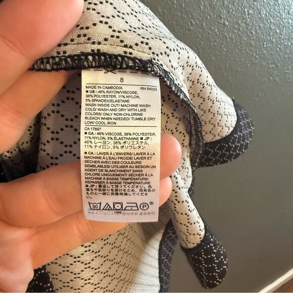 Banana Republic Factory Sleeveless Fit & Flare Midi Dress Size 8 - Picture 3 of 7